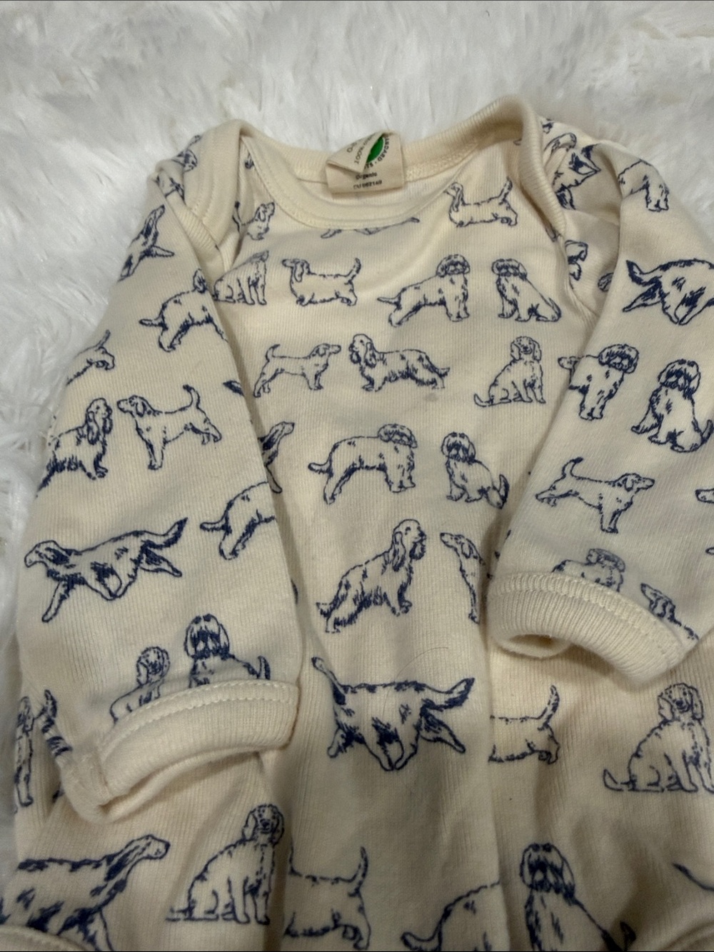 Organic Cream Baby One-Piece with Animal Prints Bundle - Picture 2 of 7